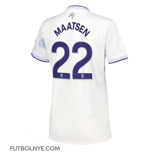 Camiseta Aston Villa Ian Maatsen #22 Tercera Equipación para mujer 2025-26 manga corta